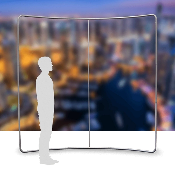 Stretch Fabric Wall Curved - 2.4m Frame